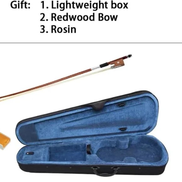 Flame Solid Maple And Spruce Professional Violin instrument 4/4 - Picture 5 of 5